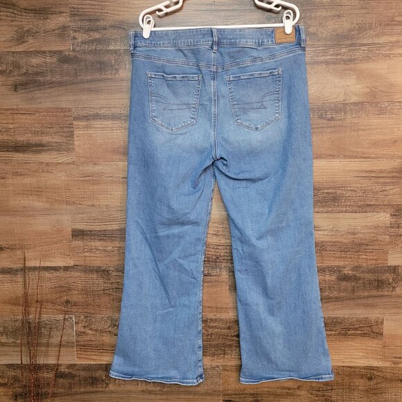 American Eagle Jeans 16 S Next Level Stretch Favorite Boyfriend Mid Rise - Picture 2 of 12